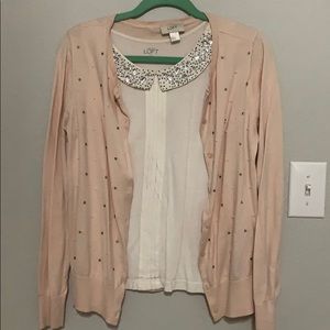 Cardigan and sleeveless top